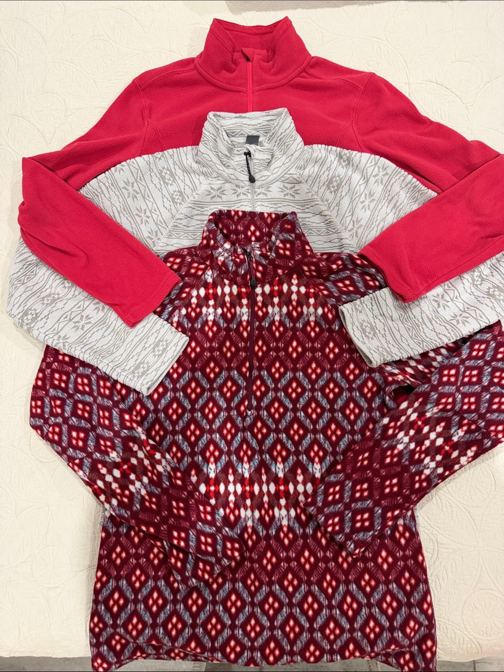 Women’s Eddie Bauer Quarter-Zip Fleece Sweater Bundle